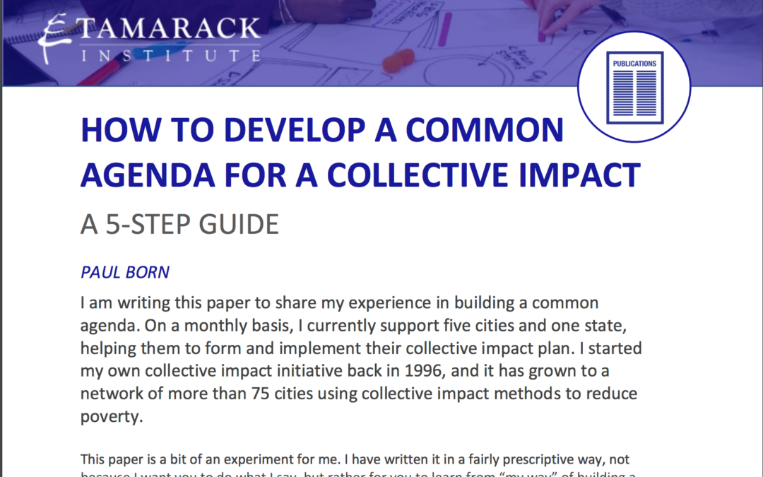 How to Develop a Common Agenda for a Collective Impact