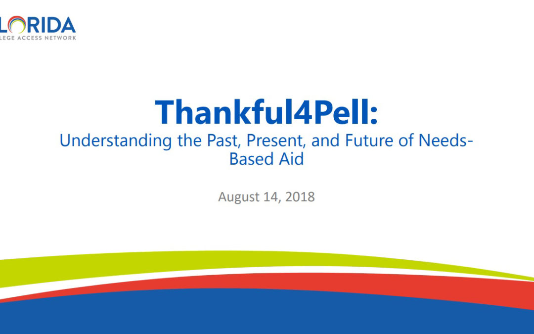 Thankful4Pell: The Past, Present, and Future of Need-Based Aid