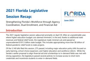 2021 Florida Legislative Session Recap