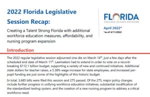 POLICY BRIEF - 2022 Florida Legislative Session Recap