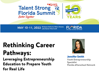 Summit Speaker Series — Rethinking Career Pathways: Leveraging Entrepreneurship Education to Prepare Youth for Real Life
