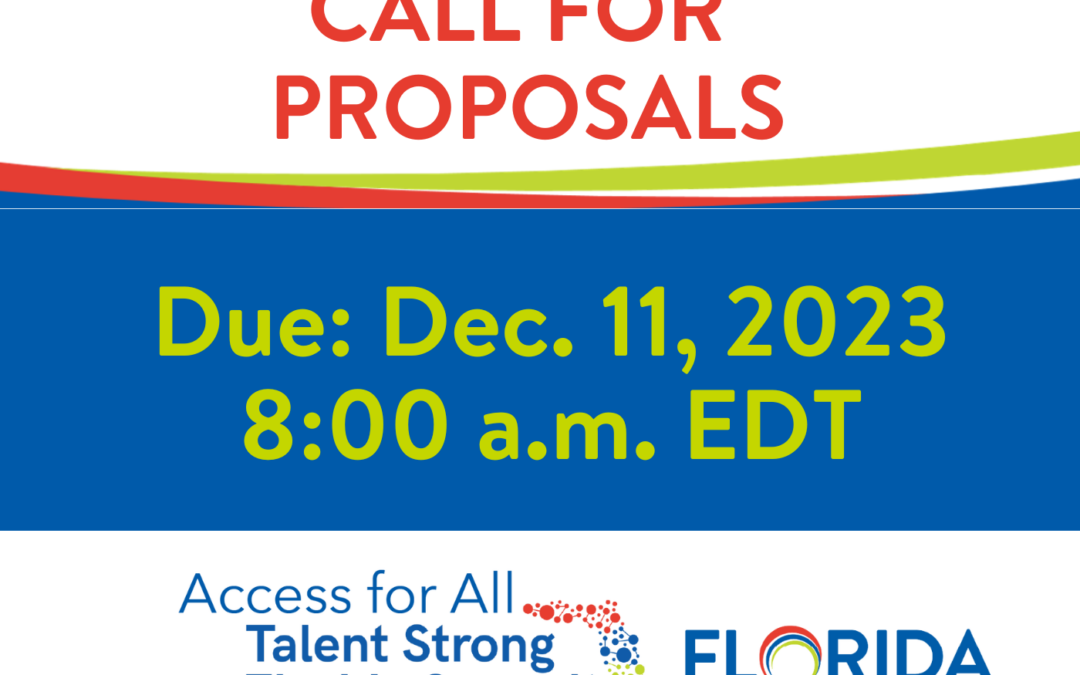 Call for Presentation Proposals: 2024 Talent Strong Florida Summit