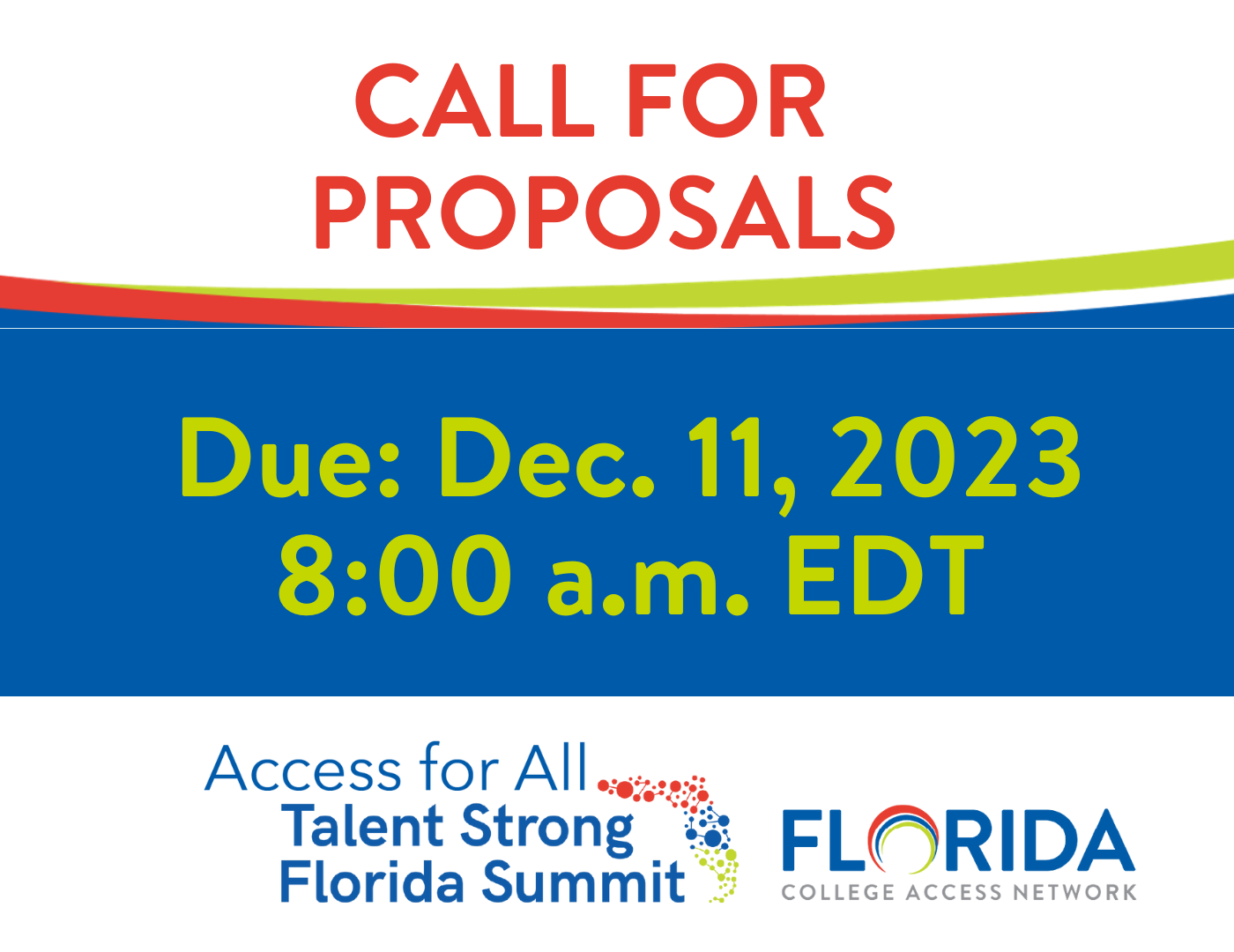 Call for Presentation Proposals 2024 Talent Strong Florida Summit